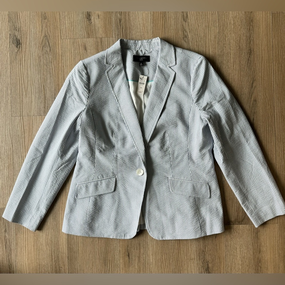 Blue and White Blazer